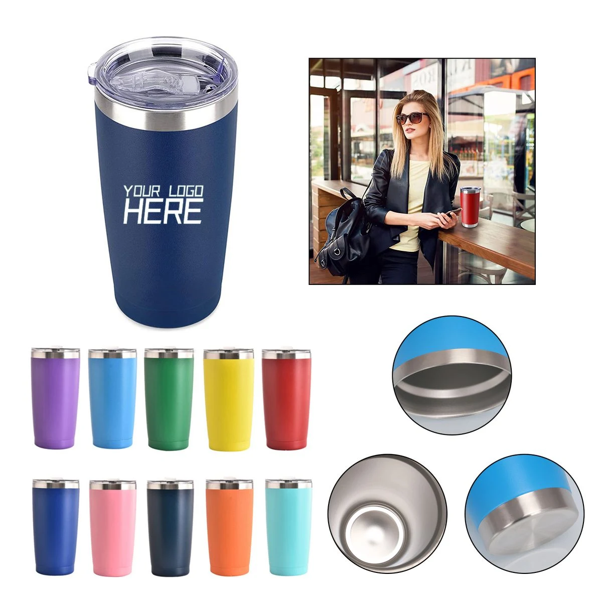20oz Tumbler With Lid 1