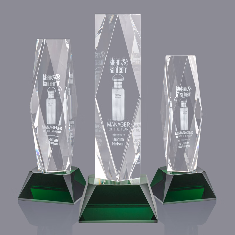 President 3D Award on Base - Green