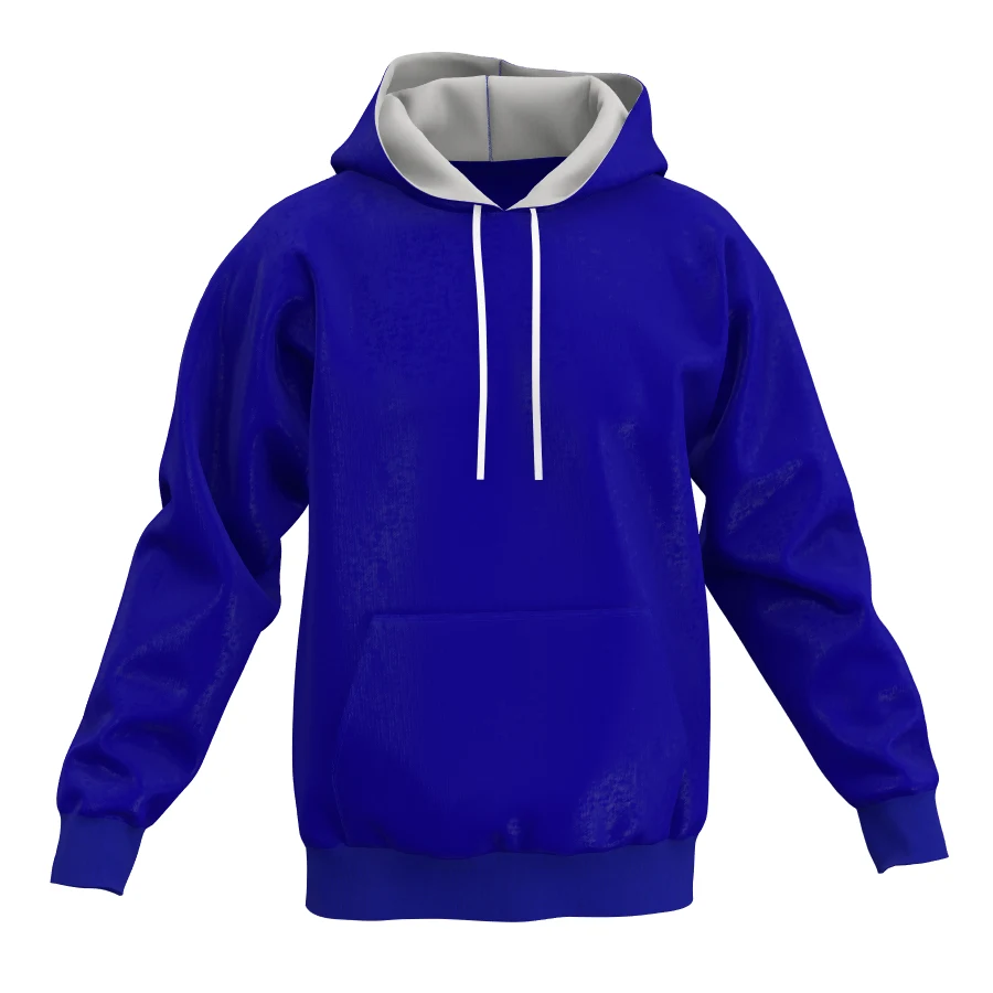 Hooded Sweatshirt with Contrast Color Hood, custom hoodie or sweatshirt with logo imprint 1