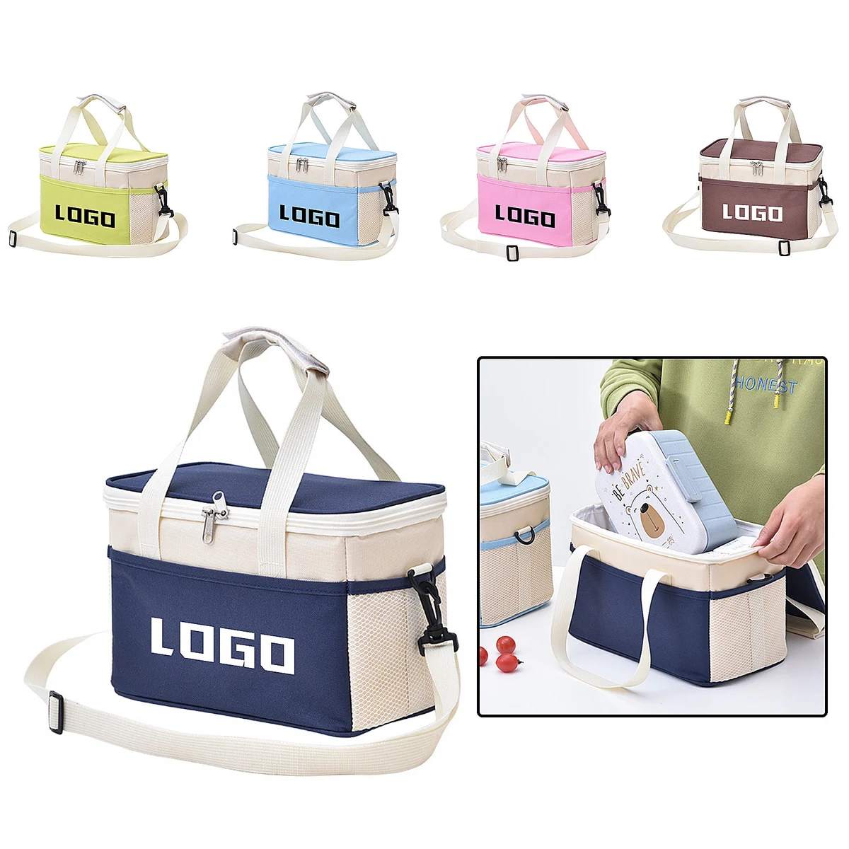 8L Collapsible and Insulated Lunch Bag Cooler Portable Tote 1