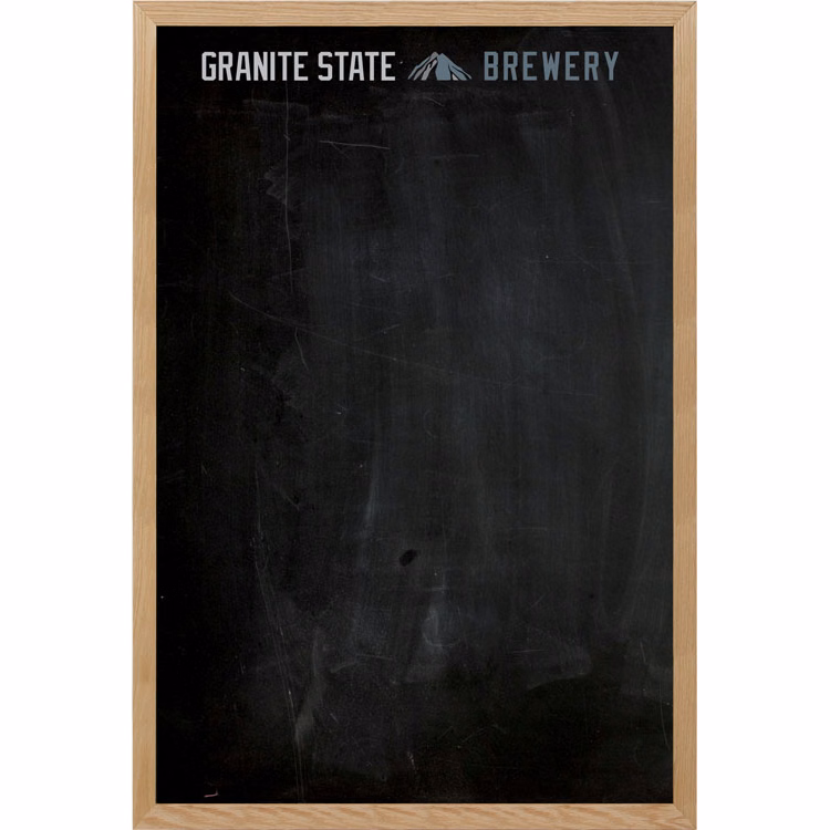 Oak Frame Wall Chalkboard - 24"w x 36"h