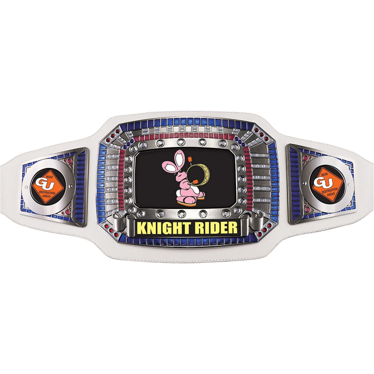Champion Custom Championship Belts: White-Silver 1