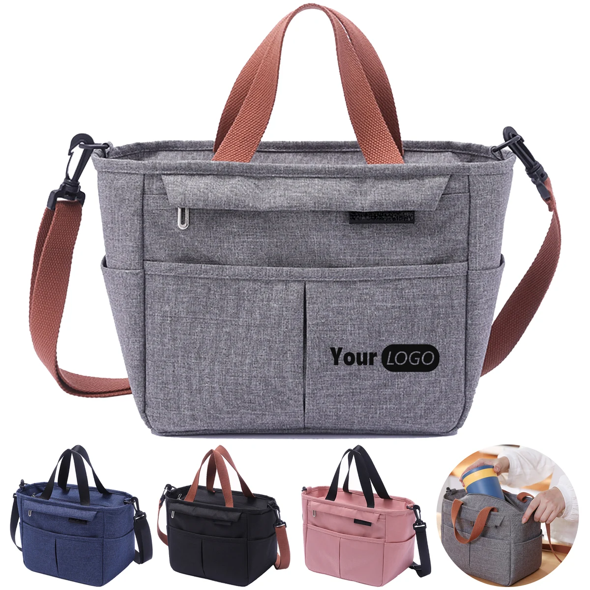 Oxford Large Capacity Single Shoulder Insulation Bag 1
