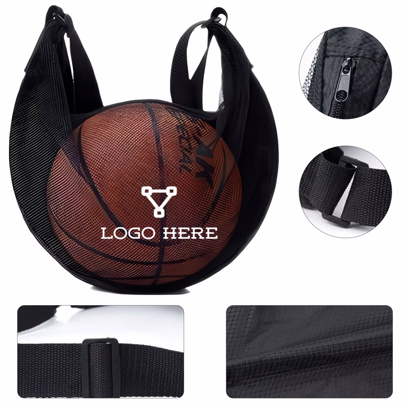 Adjustable Nylon Mesh Sports Ball Carry Bag