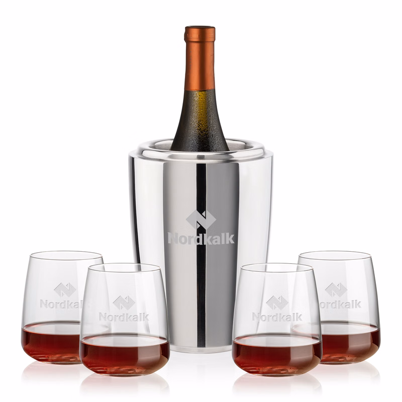 Pescara Wine Cooler & Dunhill Stemless Wine Set