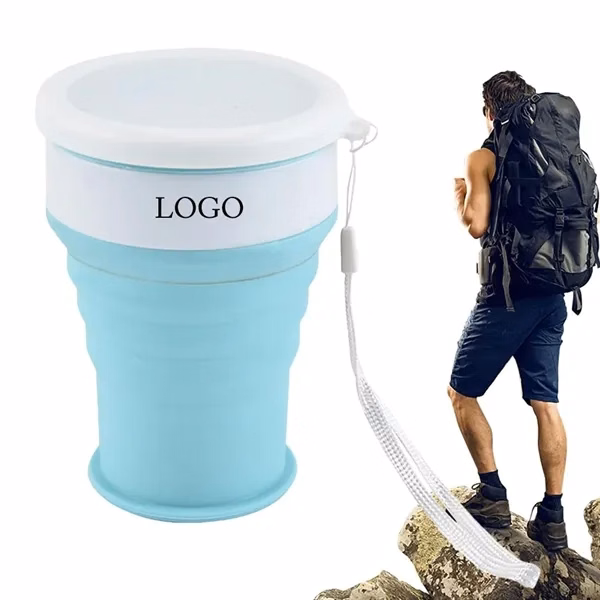 Silicone Travel Folding Cup for Commutes, Fitness and Travel