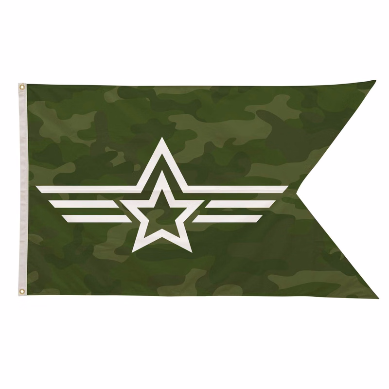 6' x 10' Polyester Guidon Flag Single-Sided