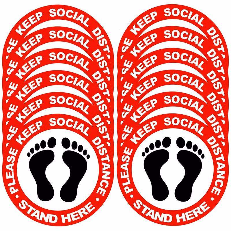 Social Distancing Floor Decal