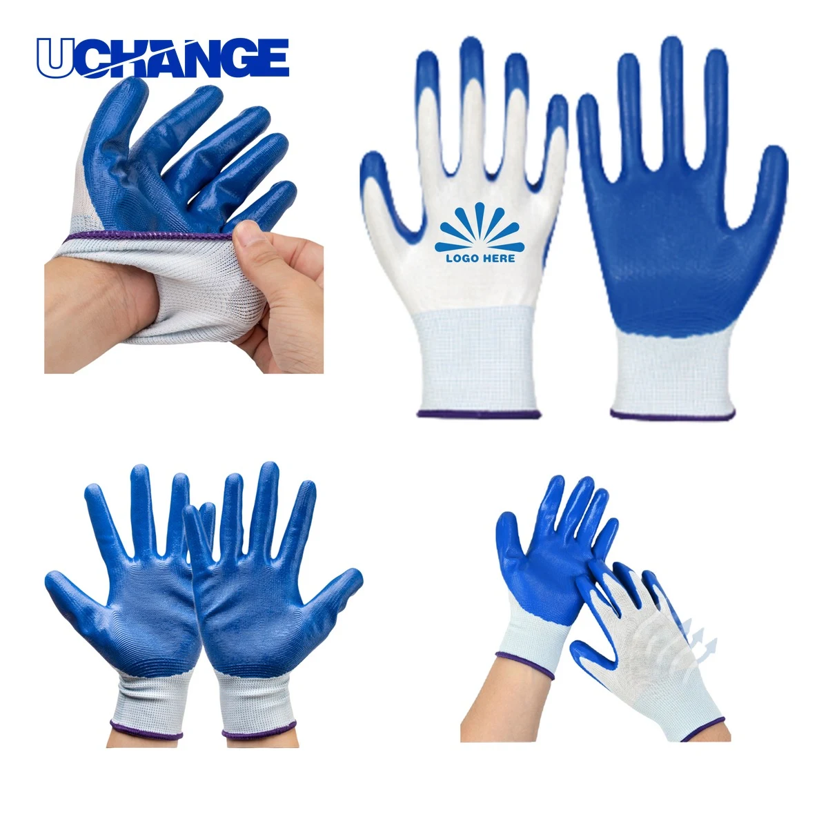 Non-Slip Nitrile Coated Safety Gloves for Work Use 1