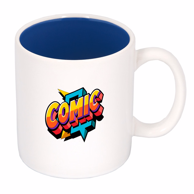 450 Ml. (15 Fl. Oz.) 'C' Handle Two-Tone Mug: Premium