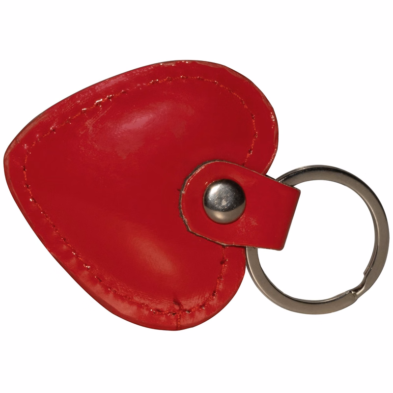 Faux Leather Keyring Heart
