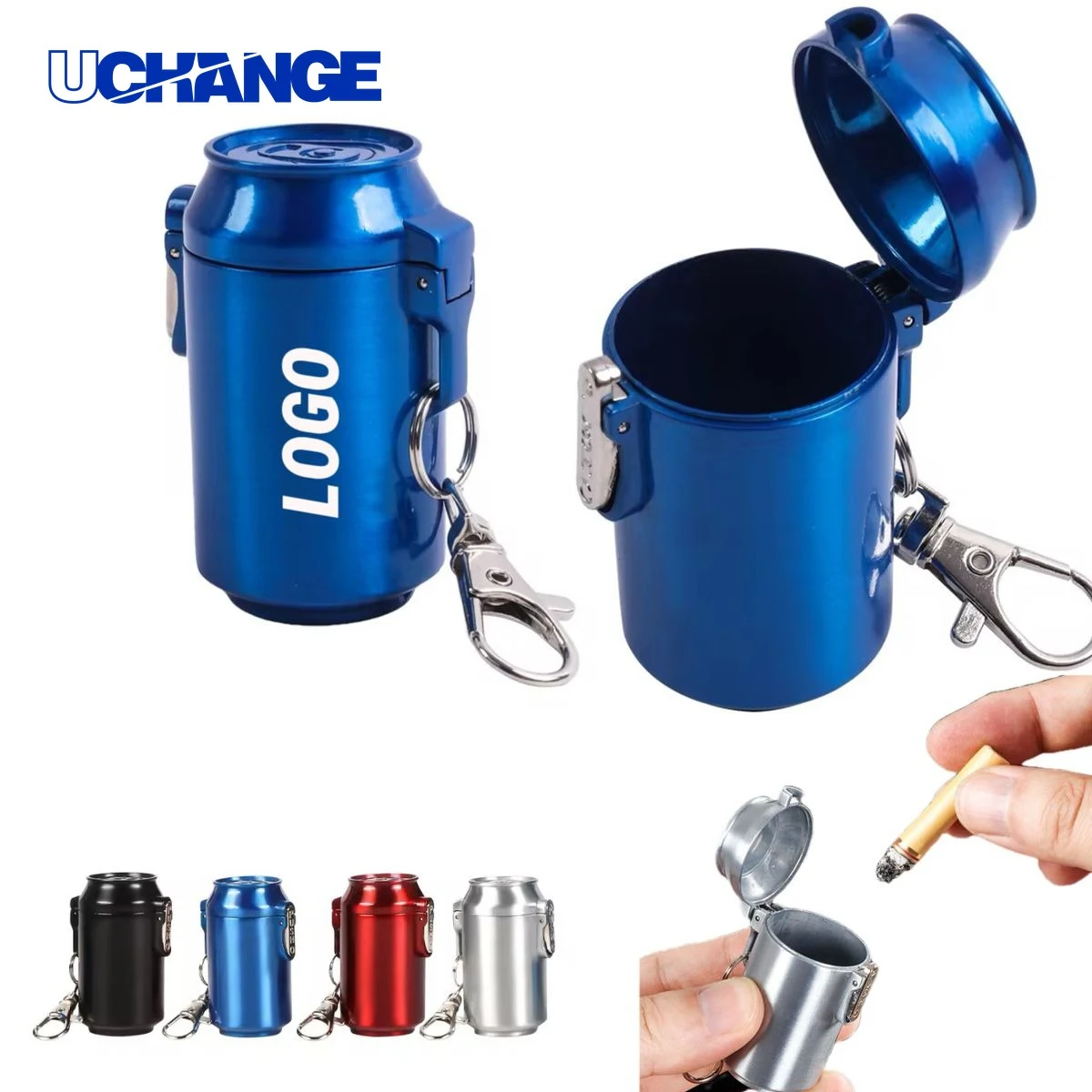 Can-Shaped Ashtray Keychain 1