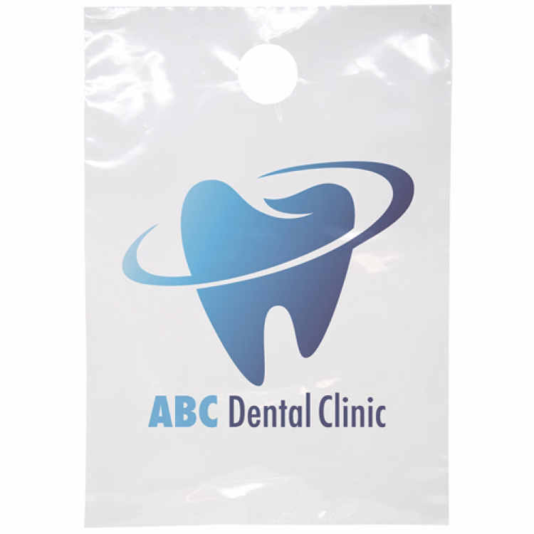 Digital Full Color Clear Plastic Doorknob Bags (9" x 13")