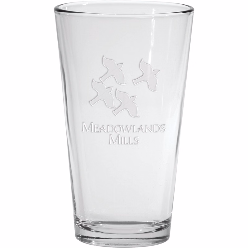 16 oz. Pint Glass - Deep Etched