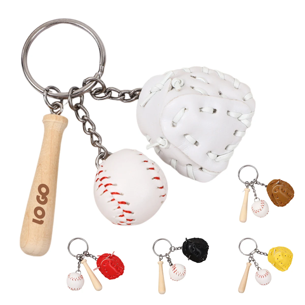 Mini Baseball Gear Keychain 1
