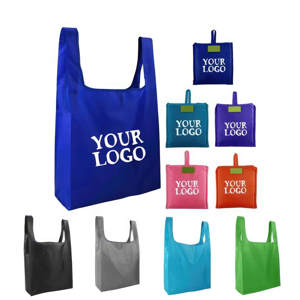 Custom Reusable Nylon Bags Shopping Totes 1