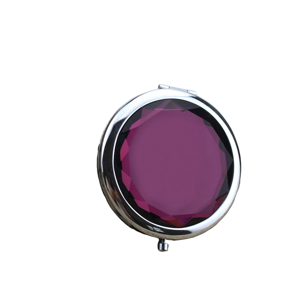 Crystal Folding Vanity Mirror With Dual Magnification 2.8" 1