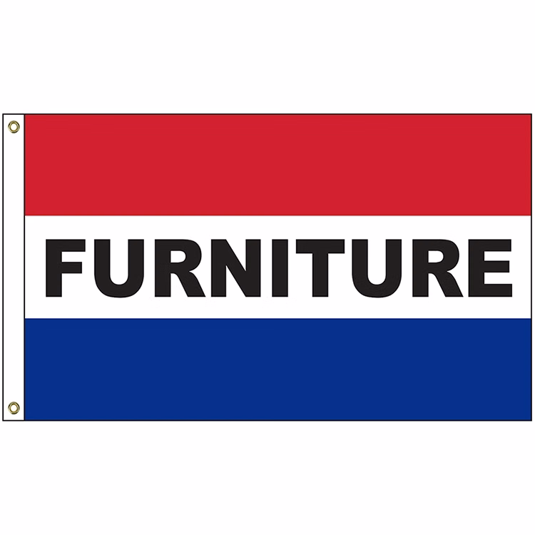 Furniture 3' x 5' Message Flag with Heading and Grommets