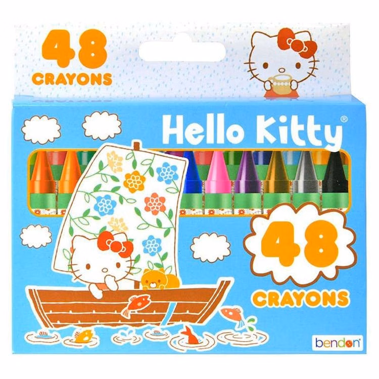 Hello Kitty Jumbo Crayons - 48 Count