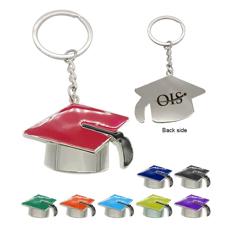 Free Shipping Multicolor Graduation cap / Mortarboard Key Chain 1