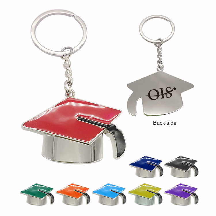 Free Shipping Multicolor Graduation cap / Mortarboard Key Chain