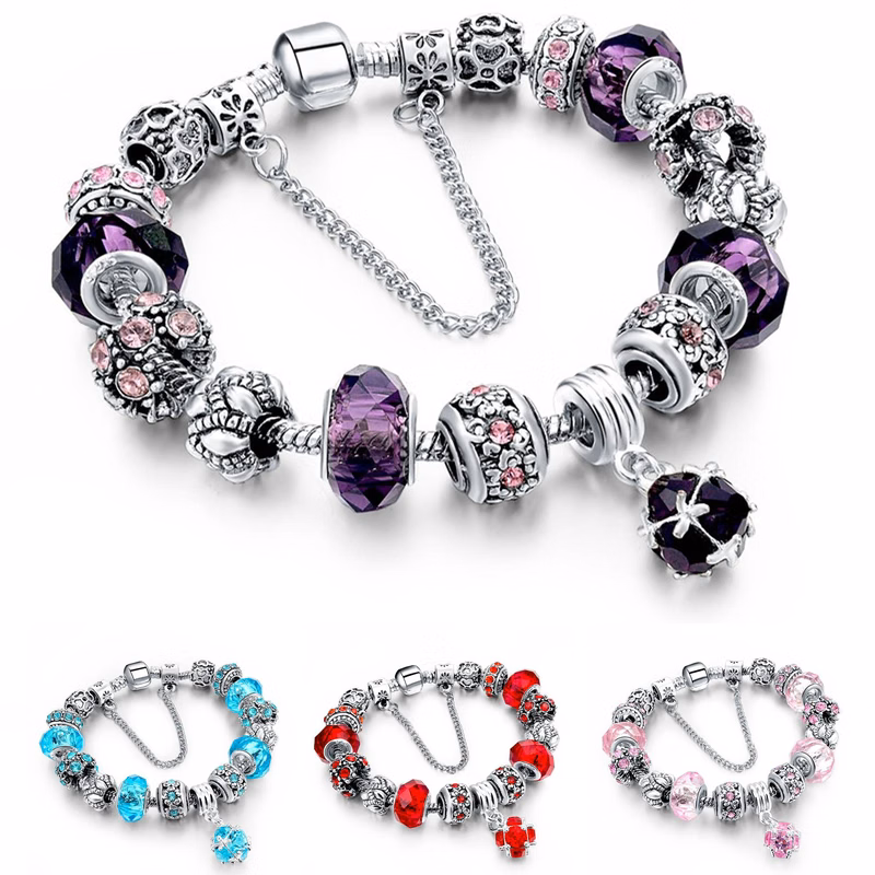 Alloy Handmade amethyst bracelet for women