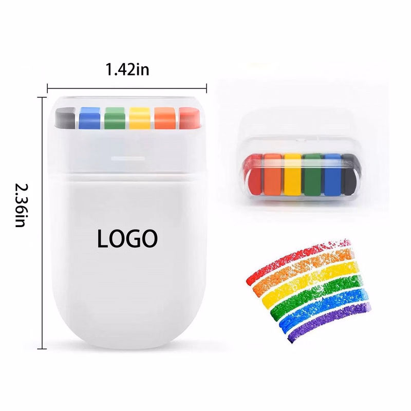 Pride Face Paint Rainbow 6 Color Fan Brush