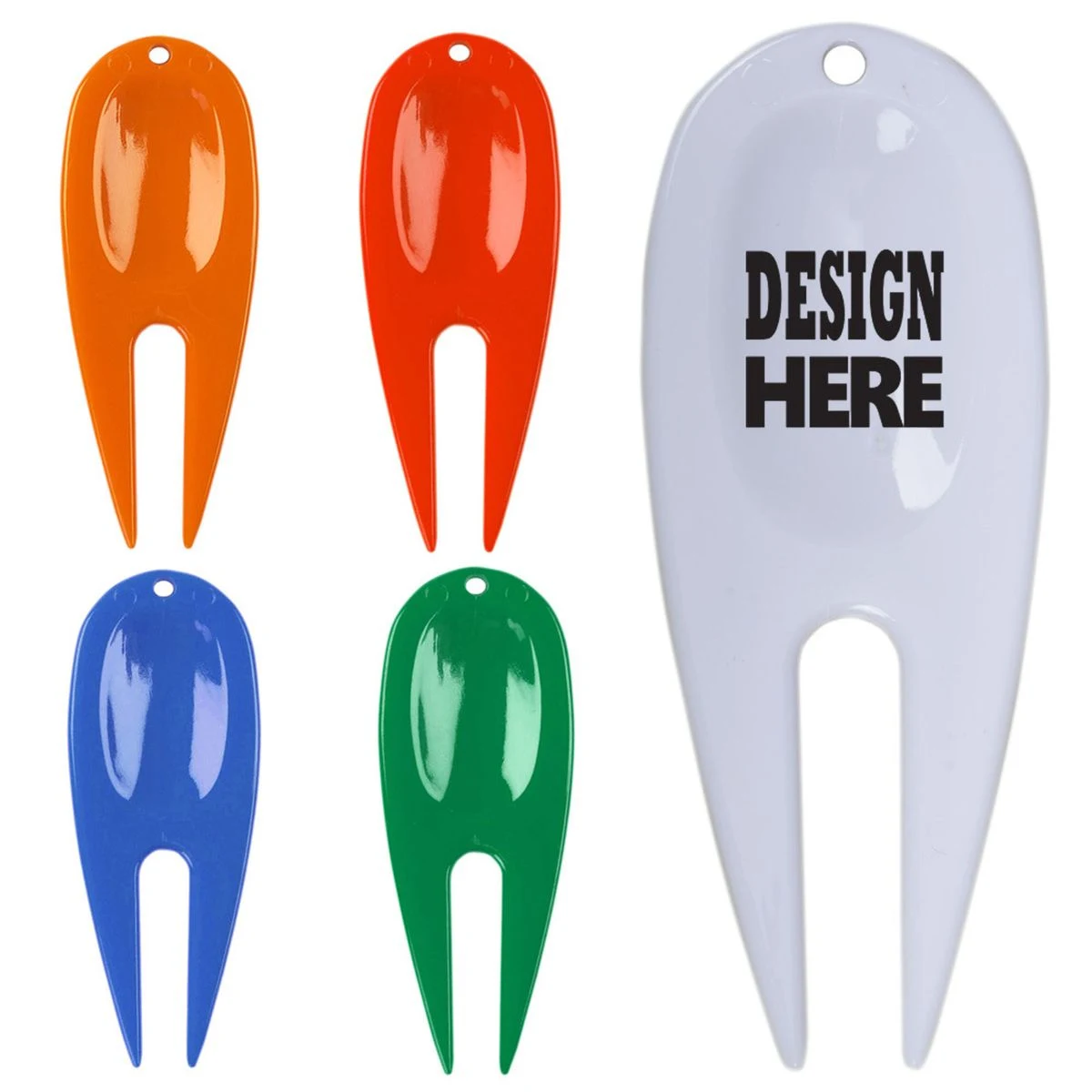 Plastic Golf Divot Repair Tool Fork 1