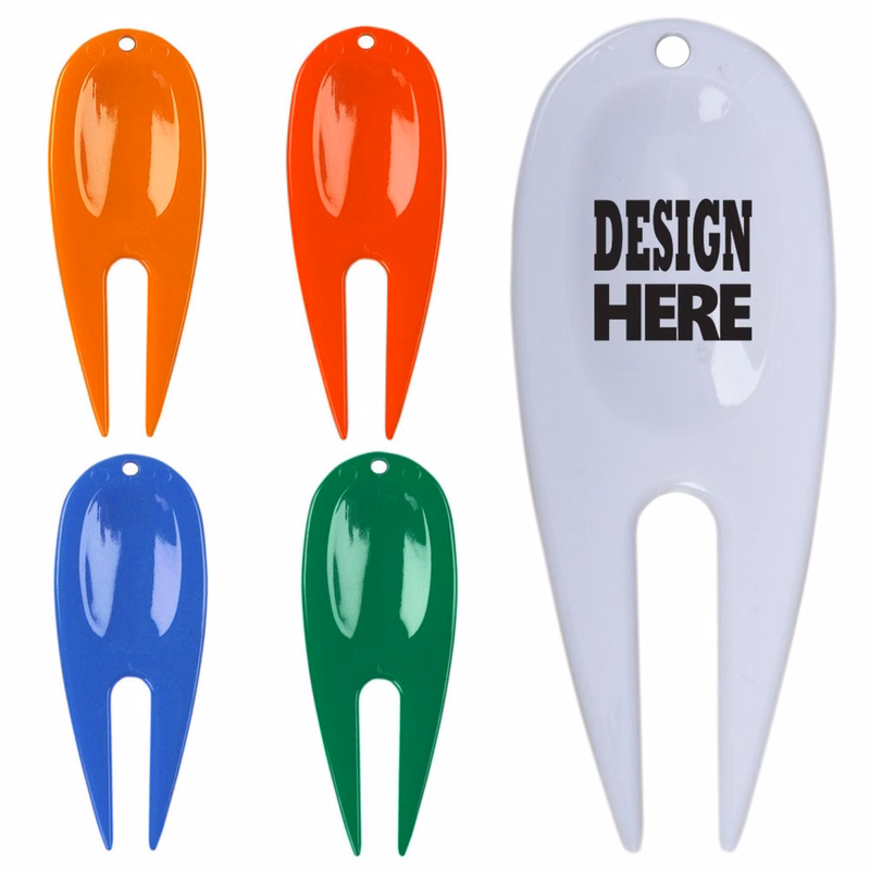 Plastic Golf Divot Repair Tool Fork
