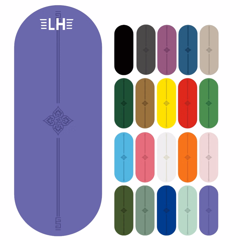 Non-slip Oval PU Rubber Yoga Exercise Mat