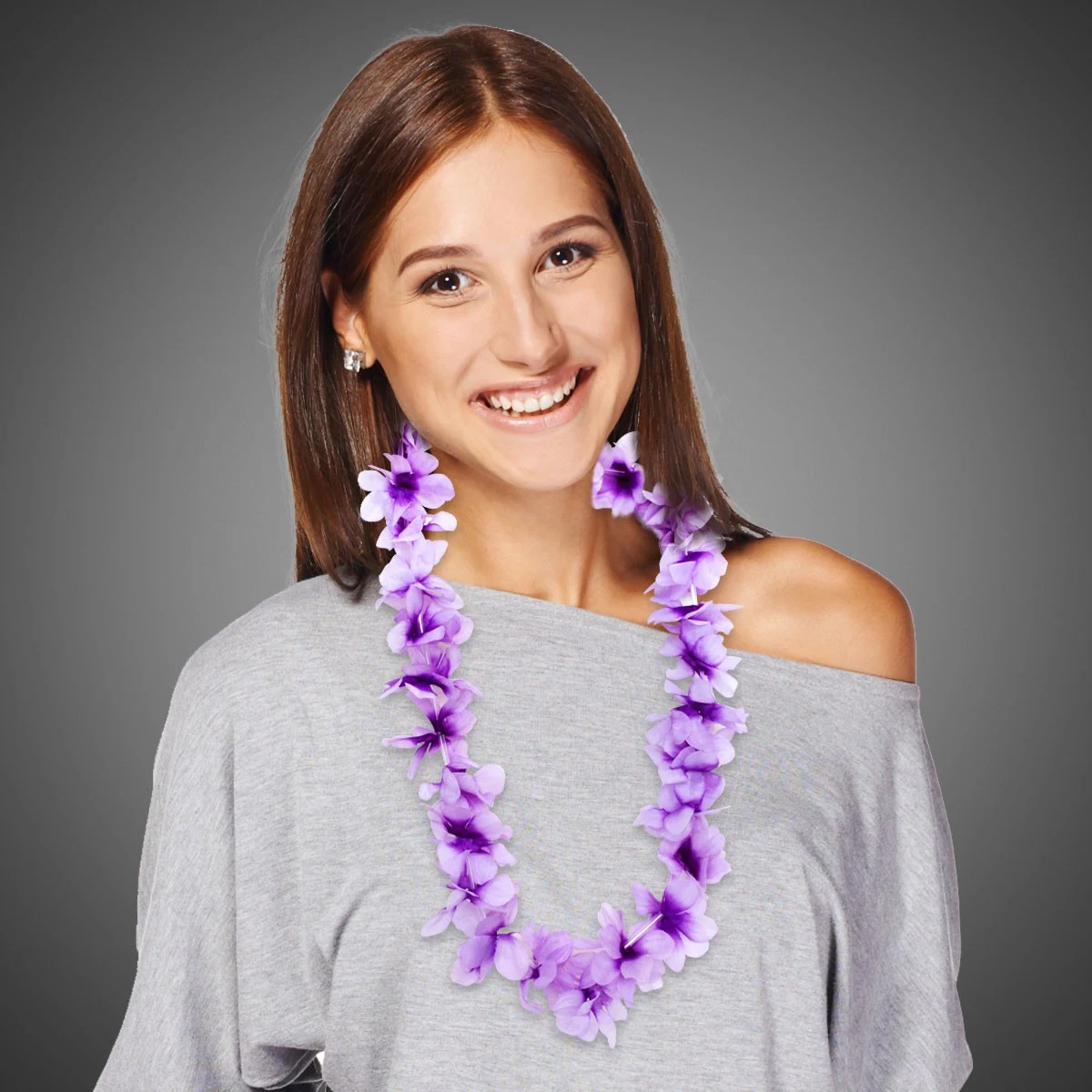 Purple Flower Leis 1