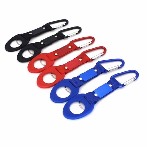 Carabiner W/ Bottle Holder & Key Ring