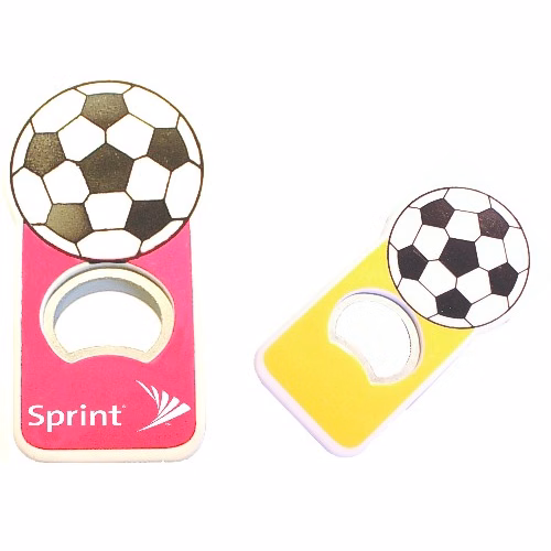Jumbo size soccer shape magnetic bottle openerr