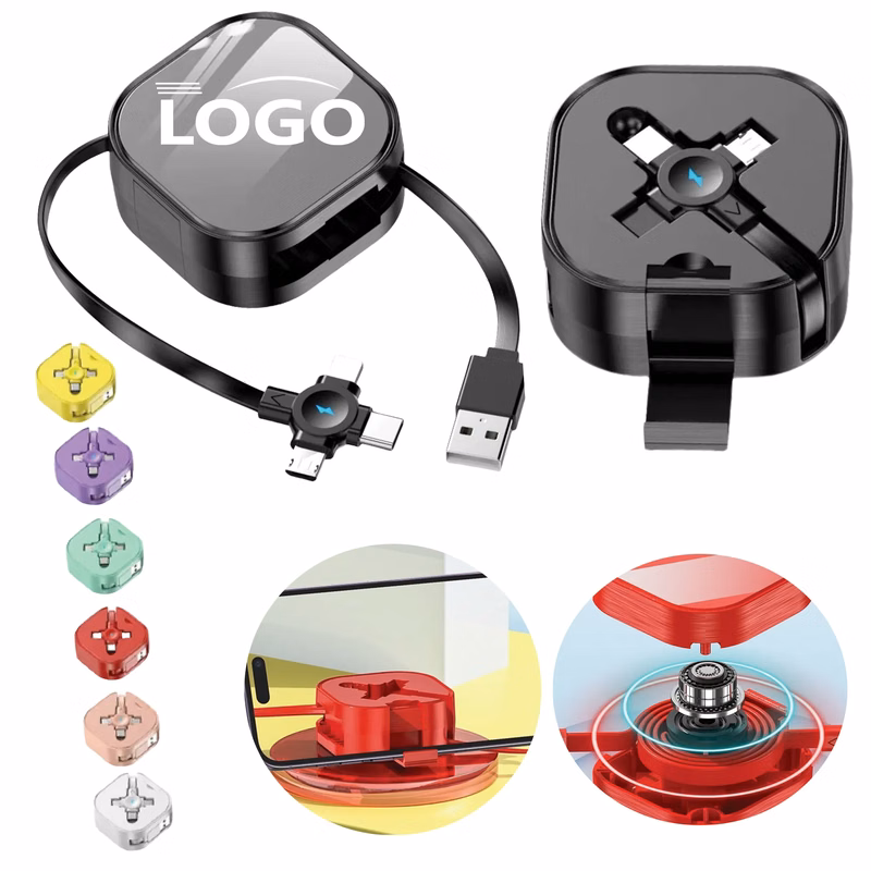 4in 1 Retractable Charging Cable Fast Charge
