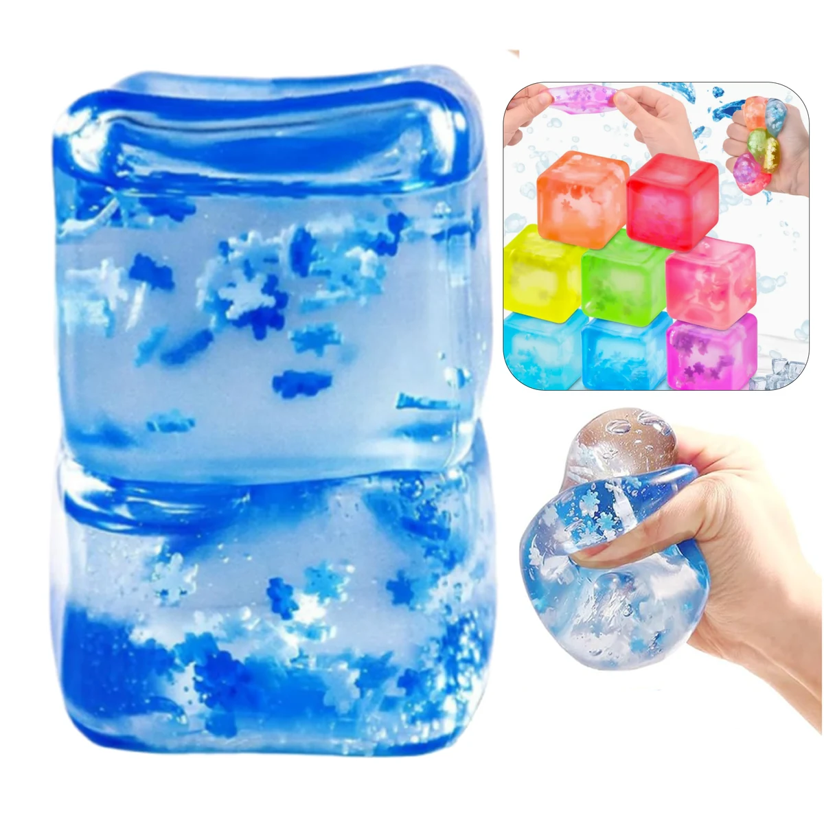 Stress Balls Ice Cube with Snowflakes 1