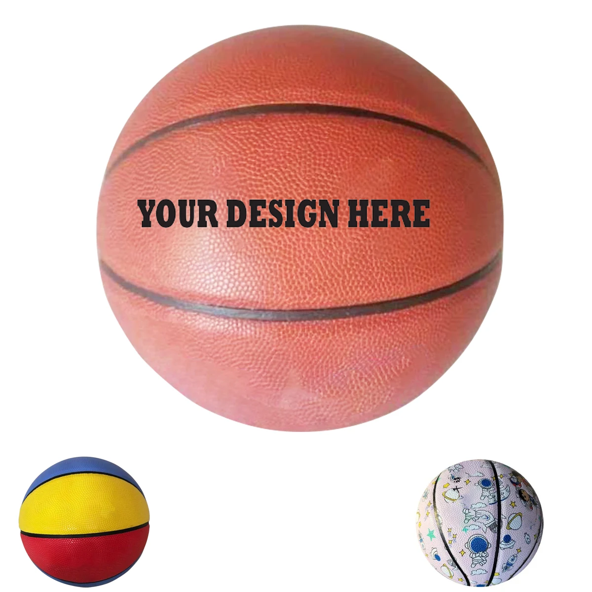 Custom Full Color PU Leather 7# Wear-Resisting Basketball 1