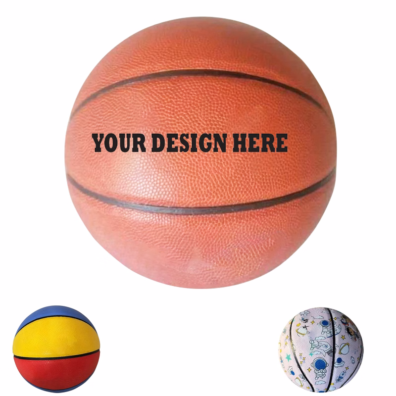 Custom Full Color PU Leather 7# Wear-Resisting Basketball