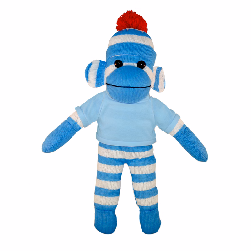 Blue Sock Monkey with Tee