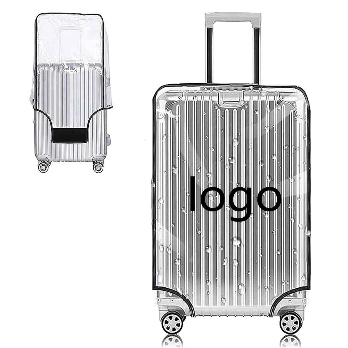 Clear PVC Suitcase Luggage Cover Protectors 1