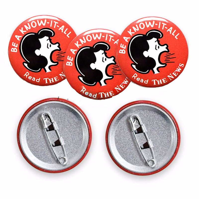 Custom Pins Personalized Round Button