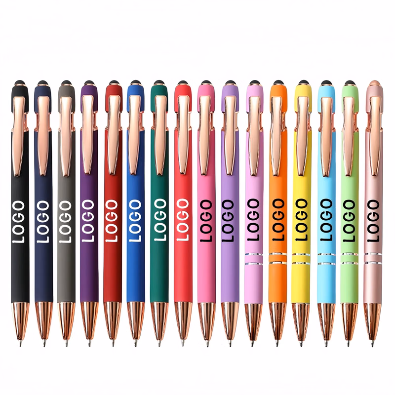 Retractable Ballpoint Pen with Stylus Tip