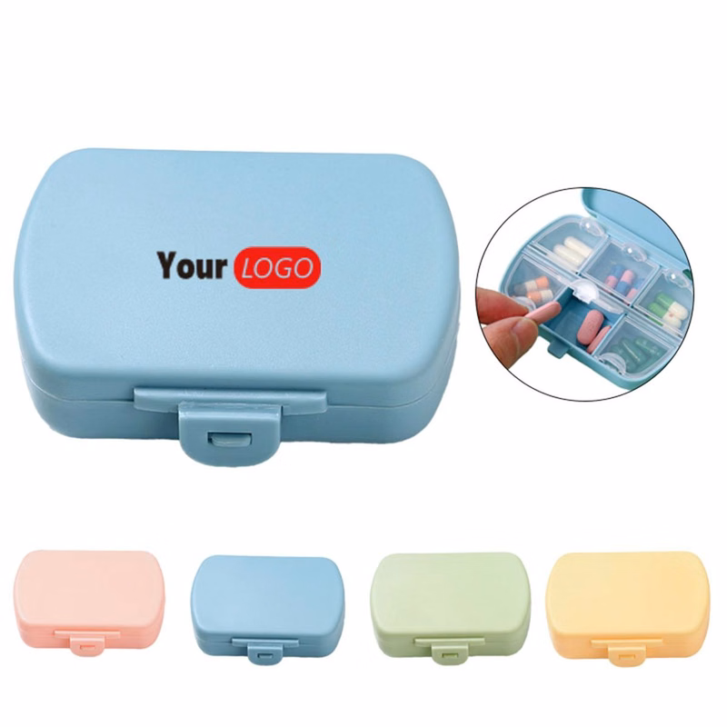 Mini 6 Compartment Pill Case