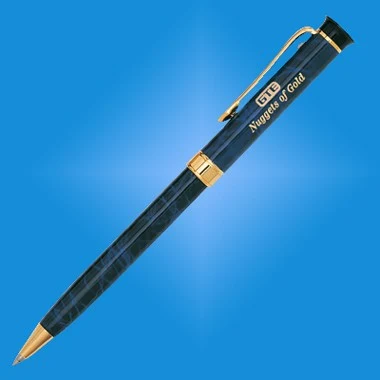 DARK BLUE MARBLE FINISH PEN 1