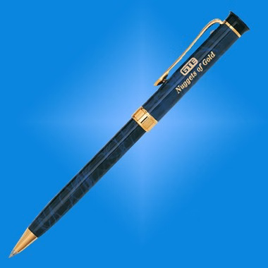 DARK BLUE MARBLE FINISH PEN