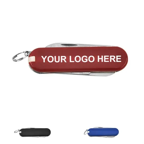Custom Stainless Steel Multi-Tool Pocket Knife Keychain — Outdoor Adventure Gear 1