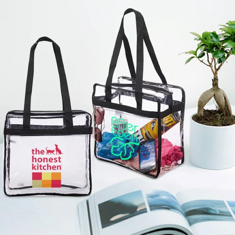 Gameday Clear Zip Shoulder Tote 1