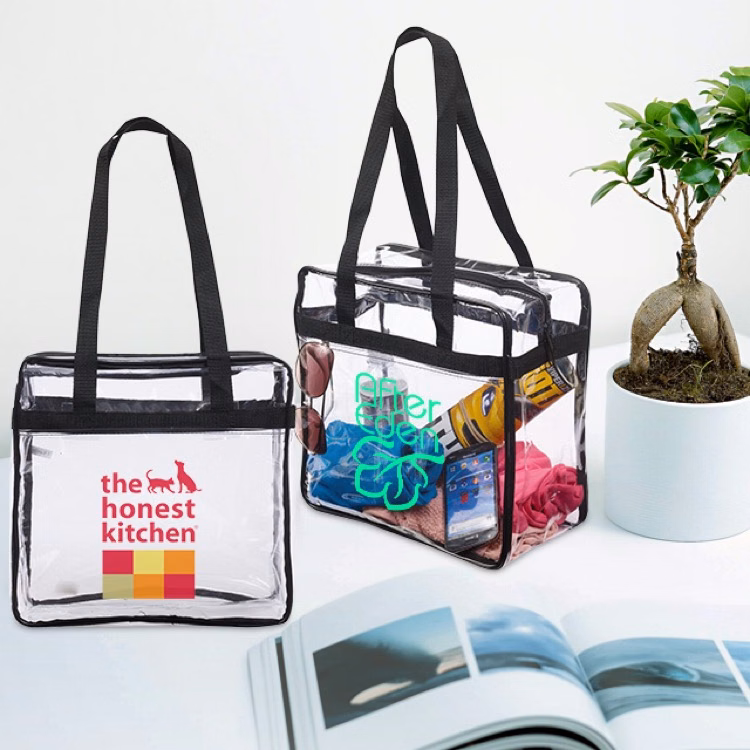 Gameday Clear Zip Shoulder Tote