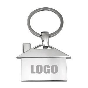 Alloy House Shaped Keychain 1