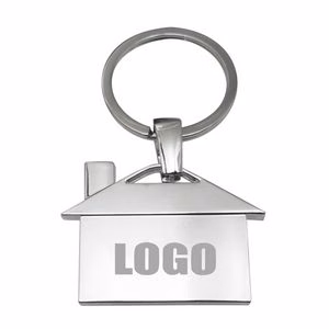 Alloy House Shaped Keychain