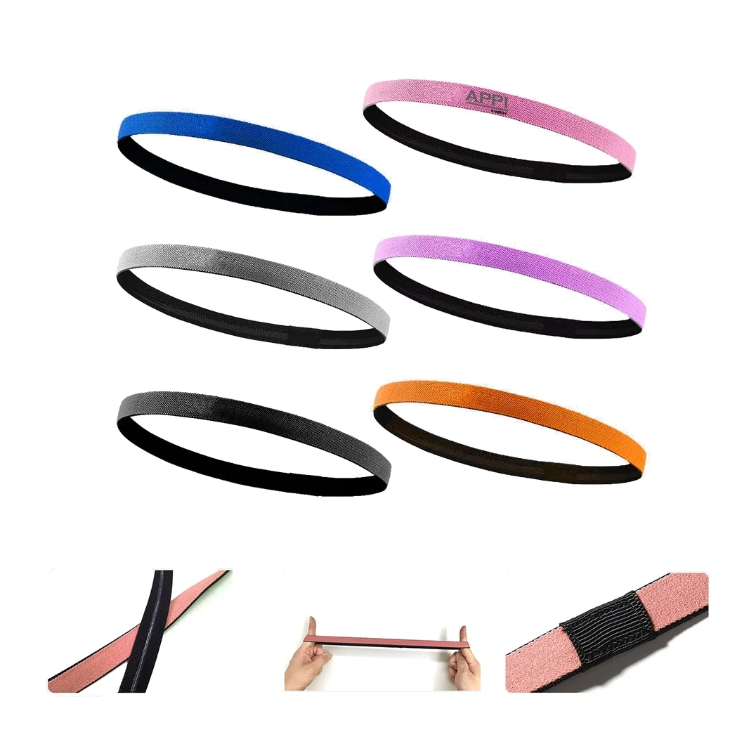 Thin Non Slip Silicone Exercise Hair Sweatbands 1